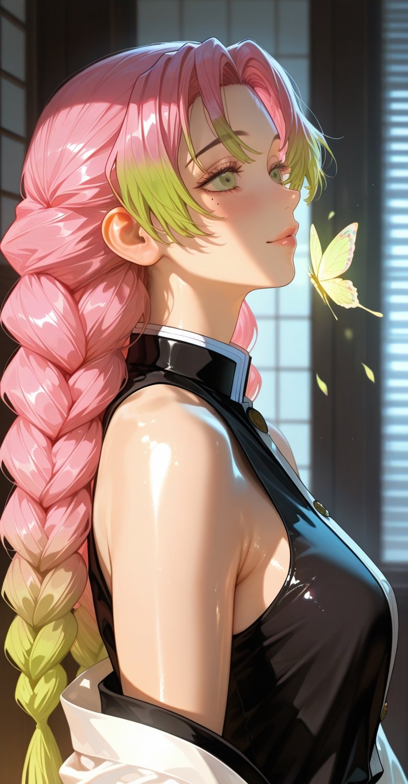 1girl,  solo,  Kanroji Mitsuri by Makima  on Tensor.Art