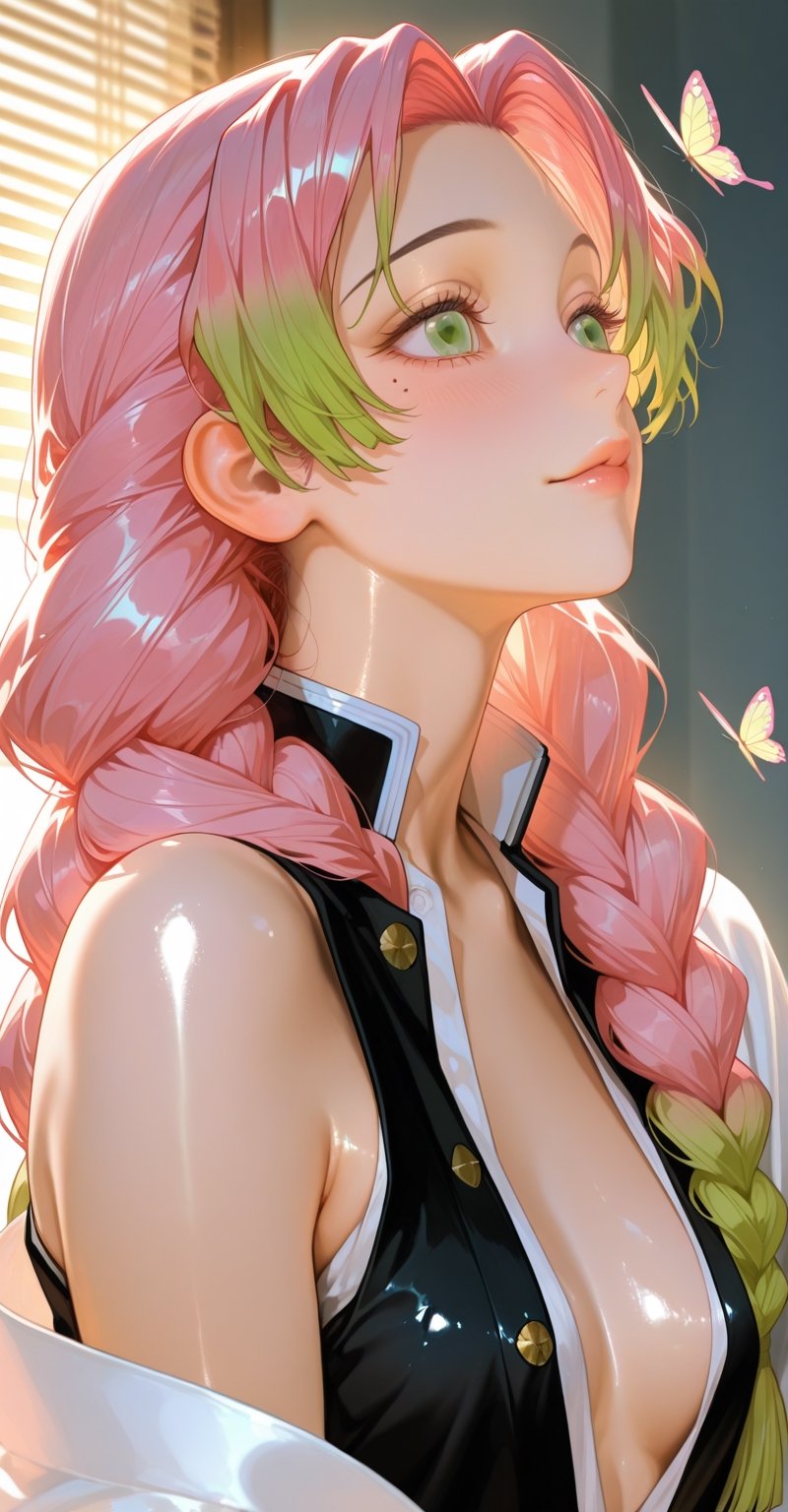 1girl,  solo,  Kanroji Mitsuri by Makima  on Tensor.Art
