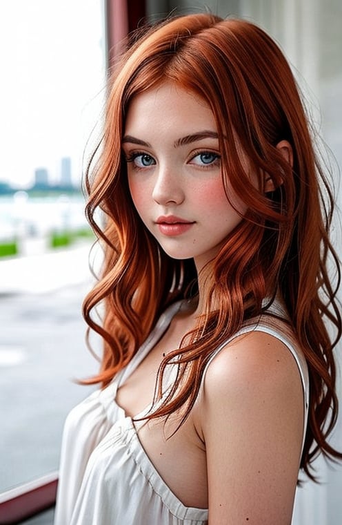 a redhead girl

