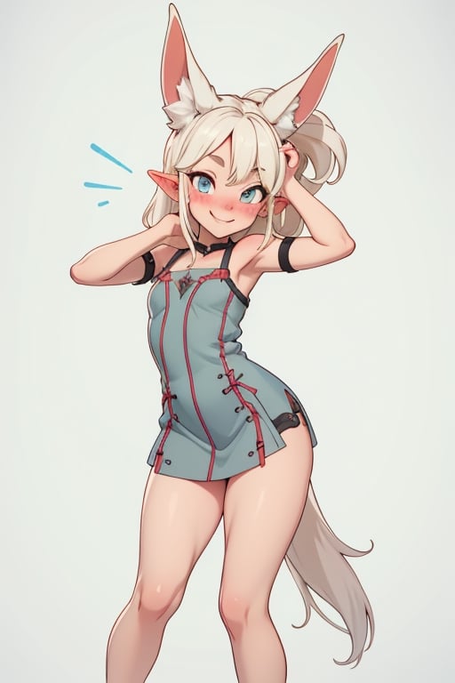  white_hair, blond_hair,  longhair,C4ndyl4ndAI, elven_ears, smile, blushing