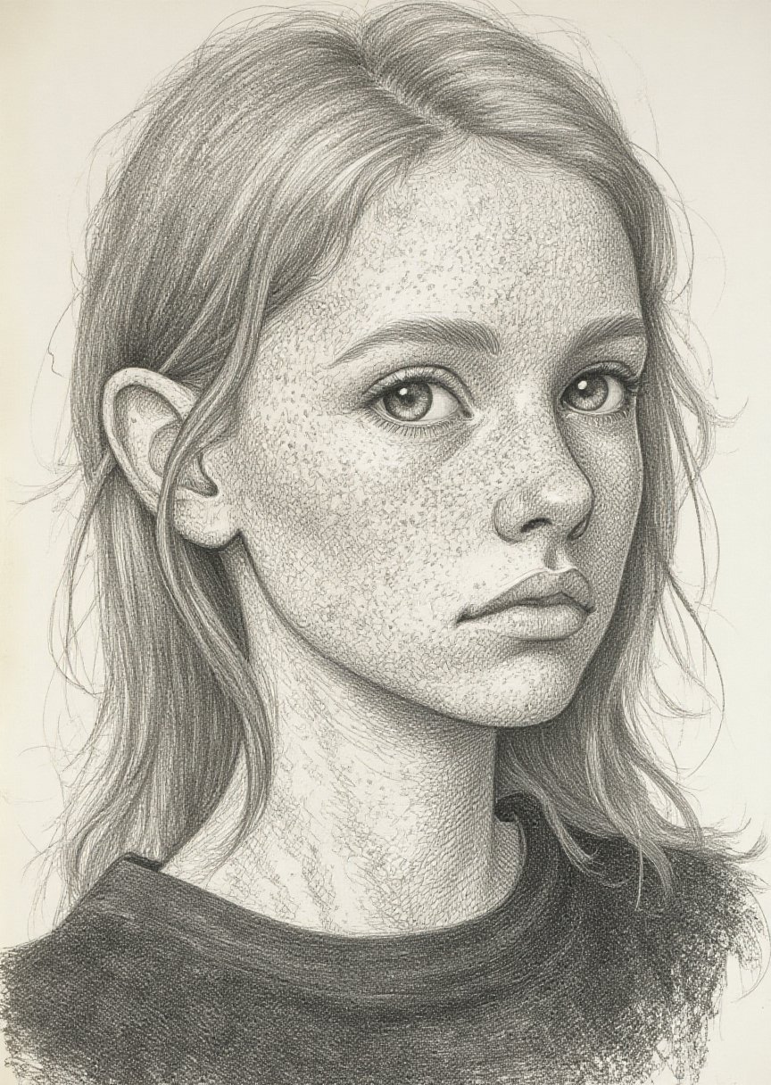 a ginger woman,  close-up,  thin by Machtnix on Tensor.Art