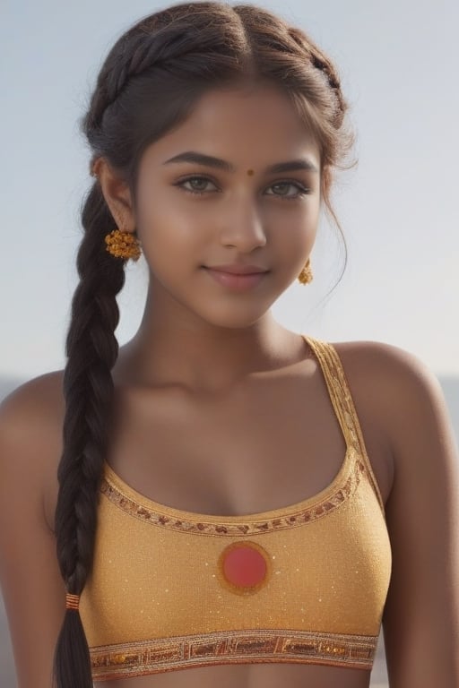 Indian 15 year old,  beautiful girl,  half body photo of 18 year old girl by user_687884642459809490 on Tensor.Art