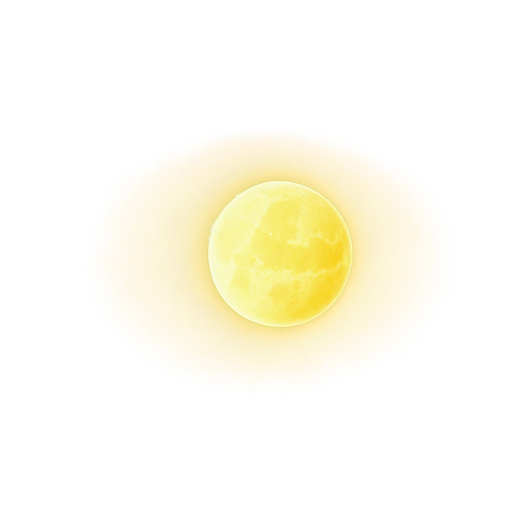 photo of a realistic yellow aura moon, planet moon,  photo of the most beautiful artwork in the world, High Detail, best quality, magical holographic  transparent background,  PNG Assets ,