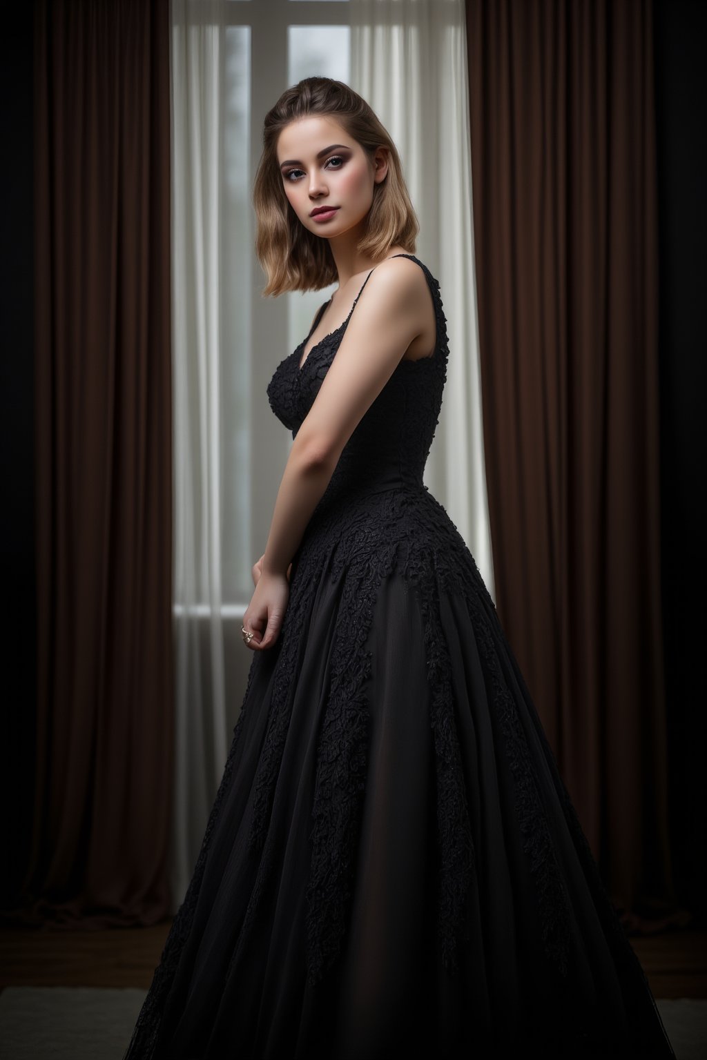 Allure: Shimmering Beaded Evening Gown for Unparalleled Elegance