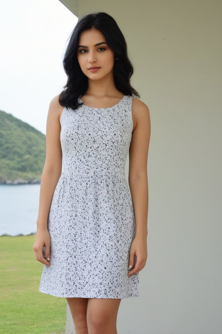 Best work, (Best quality, ,HDR, 8k, face clear,raw photo, photorealistic, UHD:1.2), dress, simple eyes, black hair, detailed face , photoshoot, randomly click photo 24 years old Ultra realistic ,clicks ,  These are comfortable dresses that are perfect for everyday wear. They are often made from soft and breathable fabrics, such as cotton or jersey. Casual dresses can be plain or patterned, and they can come in a variety of lengths, from short and sassy to long and flowy.