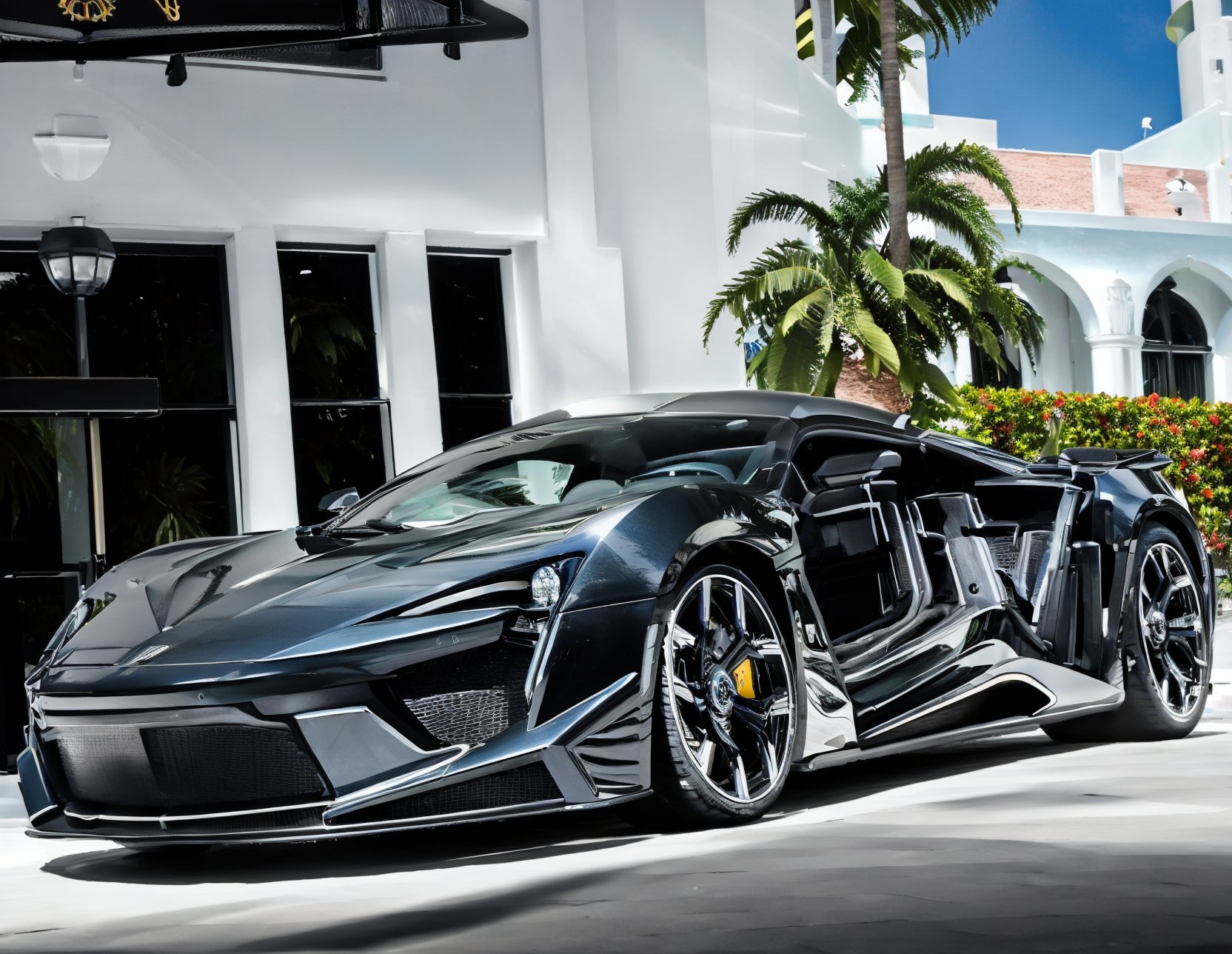 (fenyss),  fenyr supersport,  palm tree by VIPER28339 on Tensor.Art