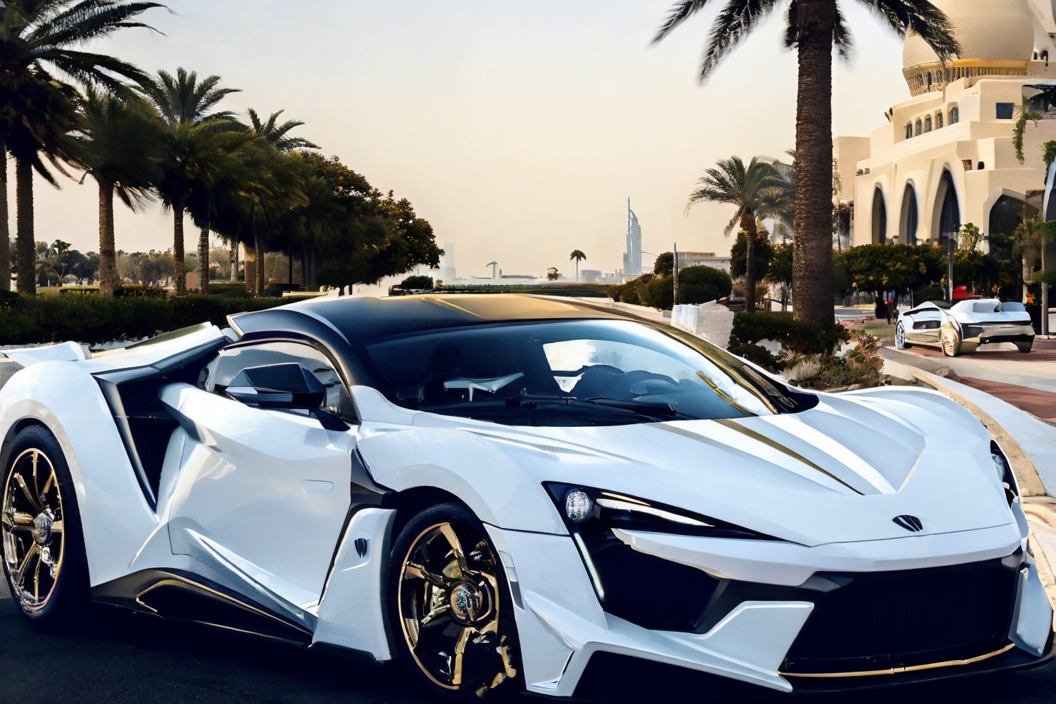 (fenyss),  fenyr supersport,  white exterior color by VIPER28339 on Tensor.Art