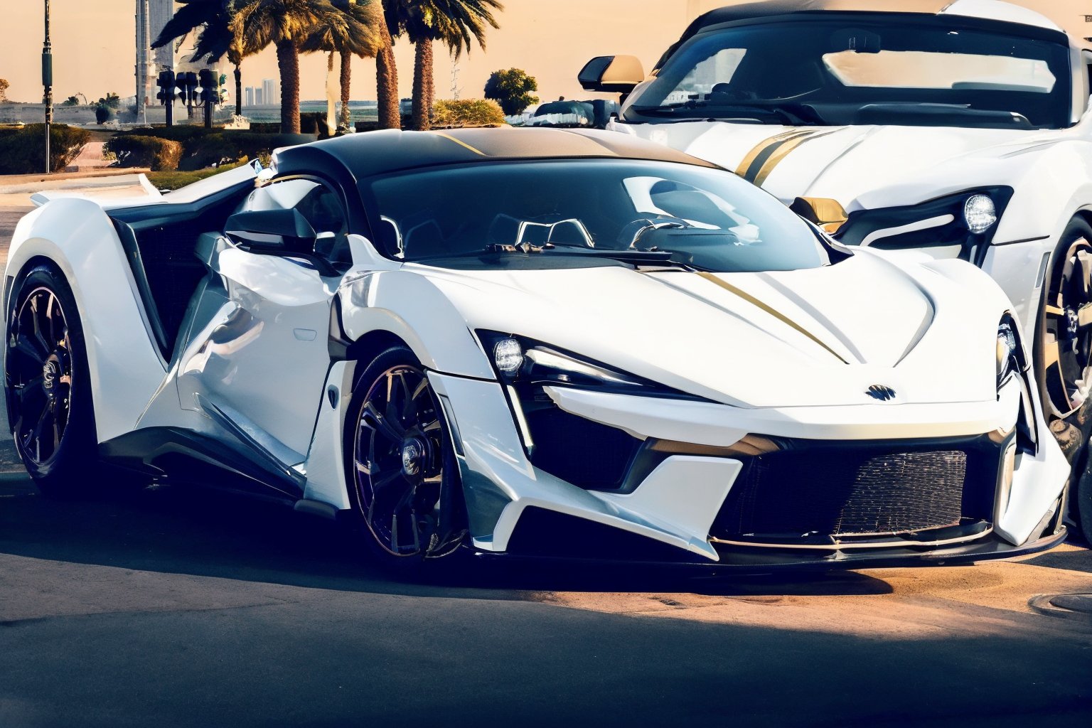 (fenyss),  fenyr supersport,  white exterior color by VIPER28339 on Tensor.Art