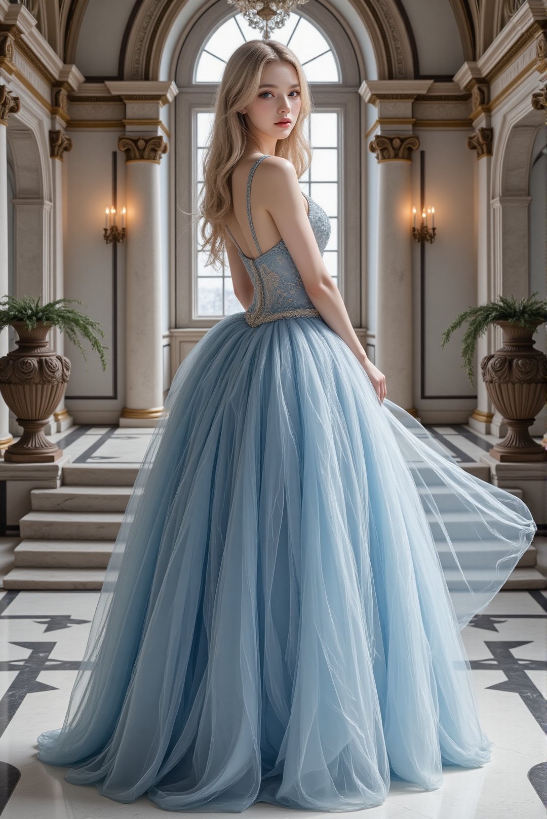 A blonde aristocratic woman is the heroine of the movie "Cinderella" - Cinderella. Her blonde hair was long and curly. It...