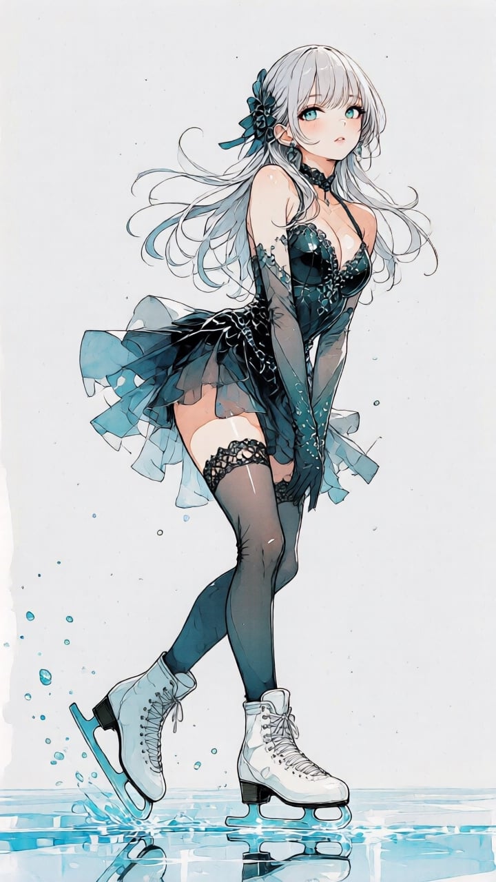 Create a masterpiece anime illustration with the highest quality and aesthetic appeal,  featuring a solitary girl as the c...