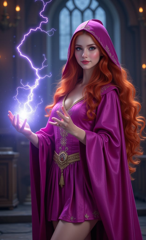 photorealistic image of a realistic girl,  long red hair,  slim body by user_691817797415627567 on Tensor.Art