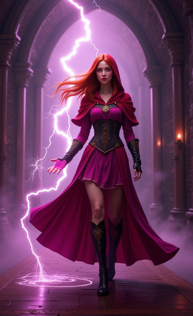 photorealistic image of a realistic girl,  long red hair,  slim body by user_691817797415627567 on Tensor.Art