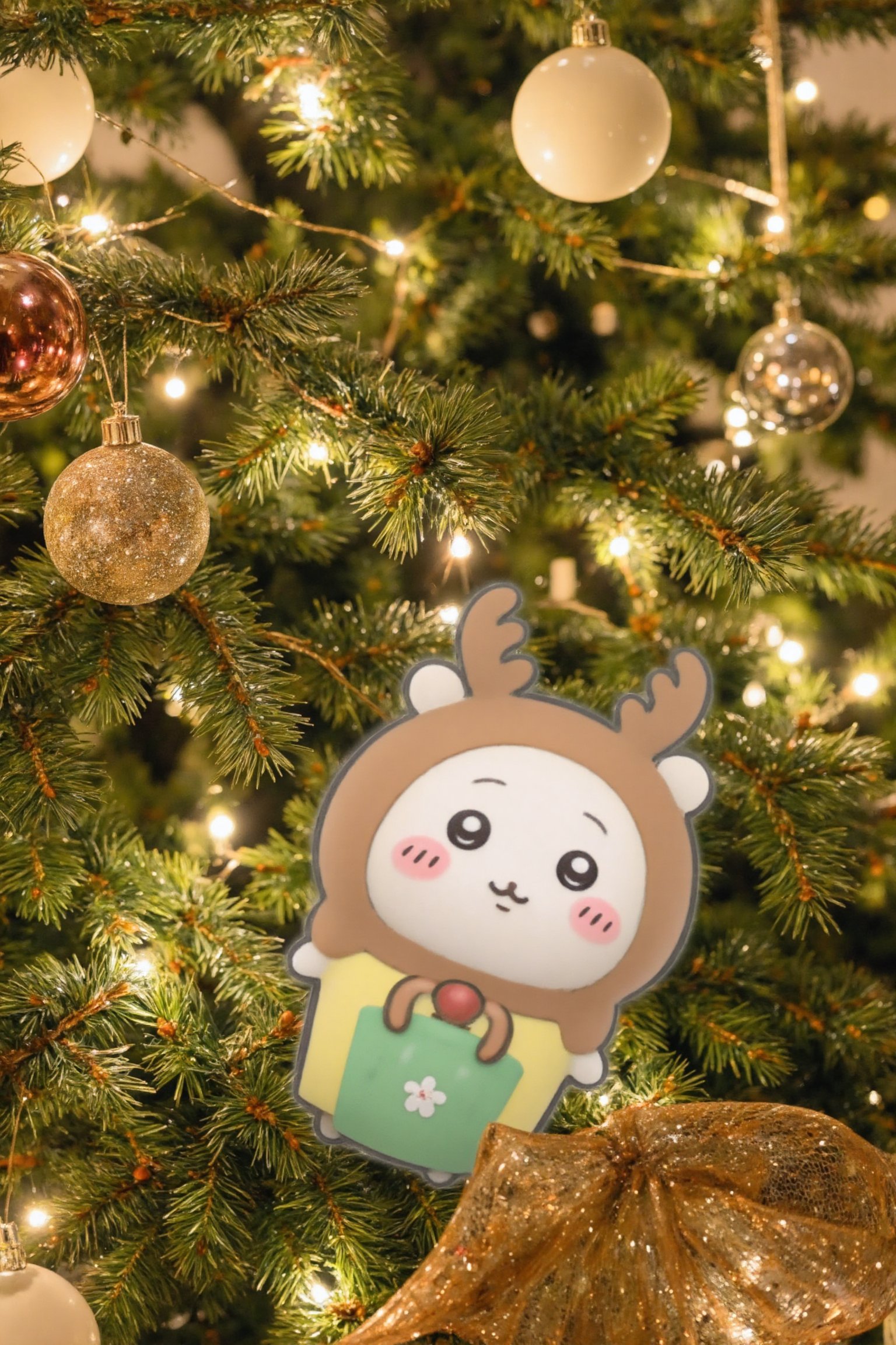 This is a super high-definition photo of "吉伊,  ". cosplay a reindeer,  has been turned into a "Kaiyodo" style figure in a...