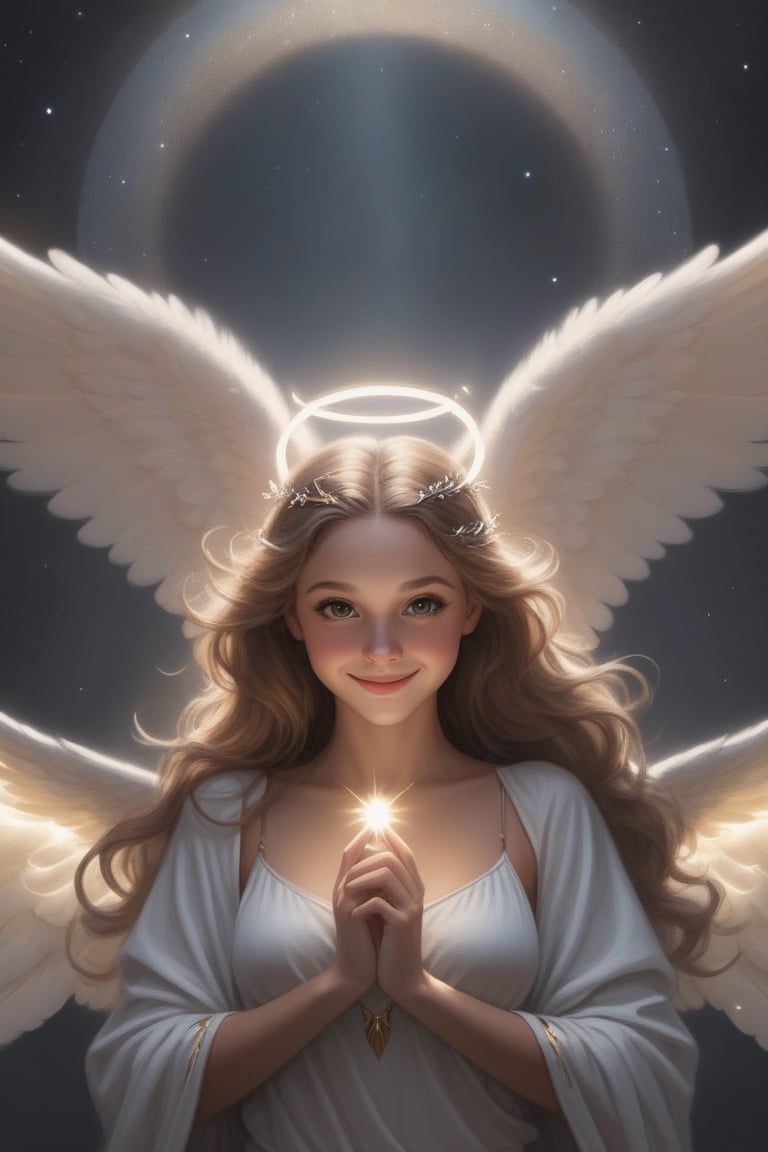 An angel ,  smiling,  Bambi eyes by user_693741912699477704 on Tensor.Art