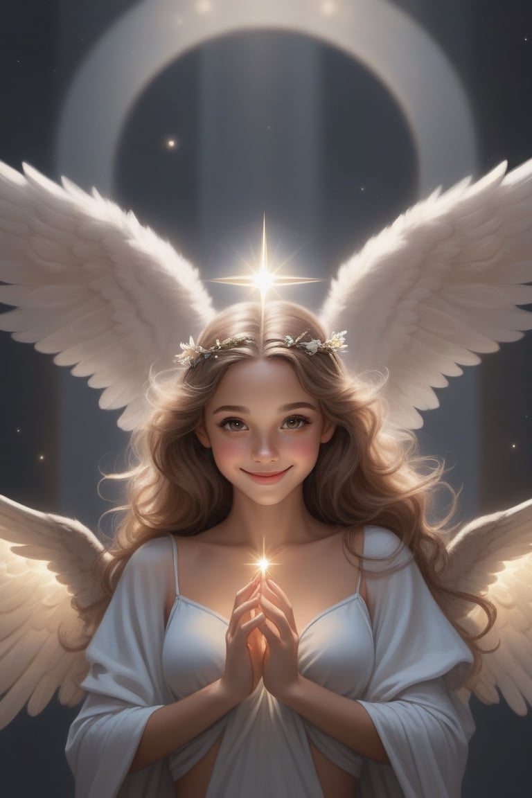 An angel ,  smiling,  Bambi eyes by user_693741912699477704 on Tensor.Art