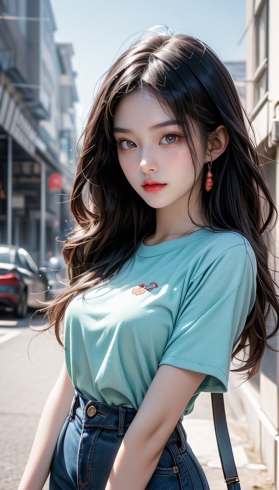 20 years old,  gorgeous cute Korean girl,  smirk by Mas.Oyatsu01 on Tensor.Art