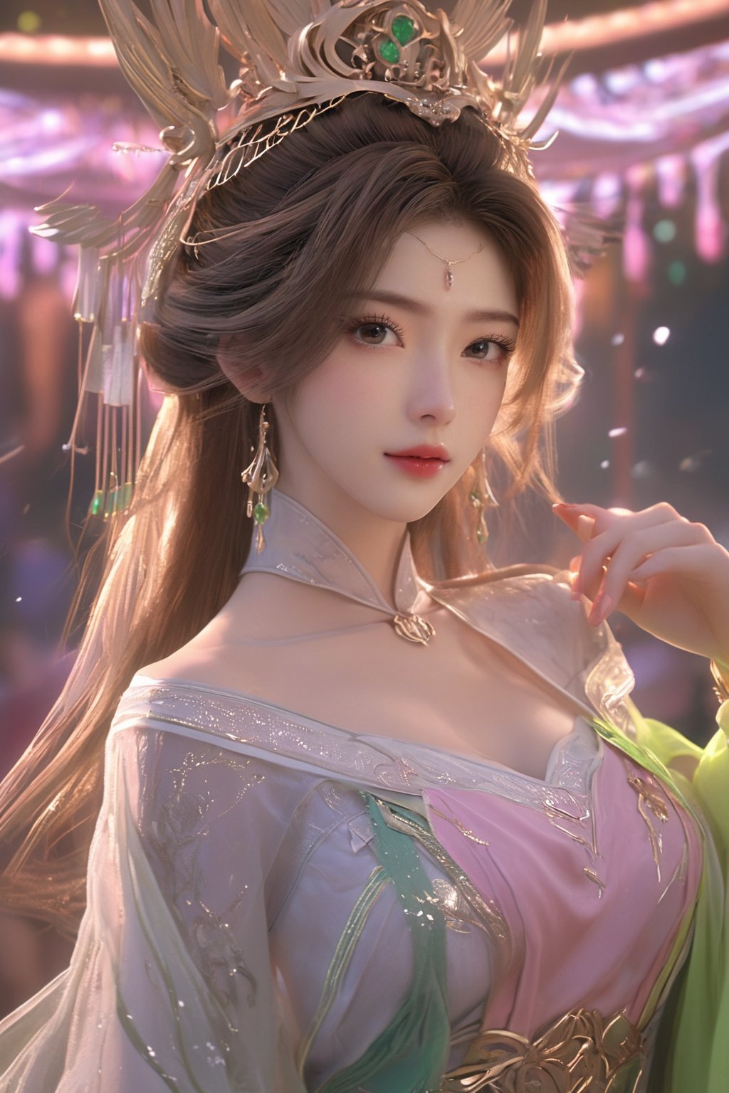 Nights,  ,  glowing earrings by OpenAI on Tensor.Art