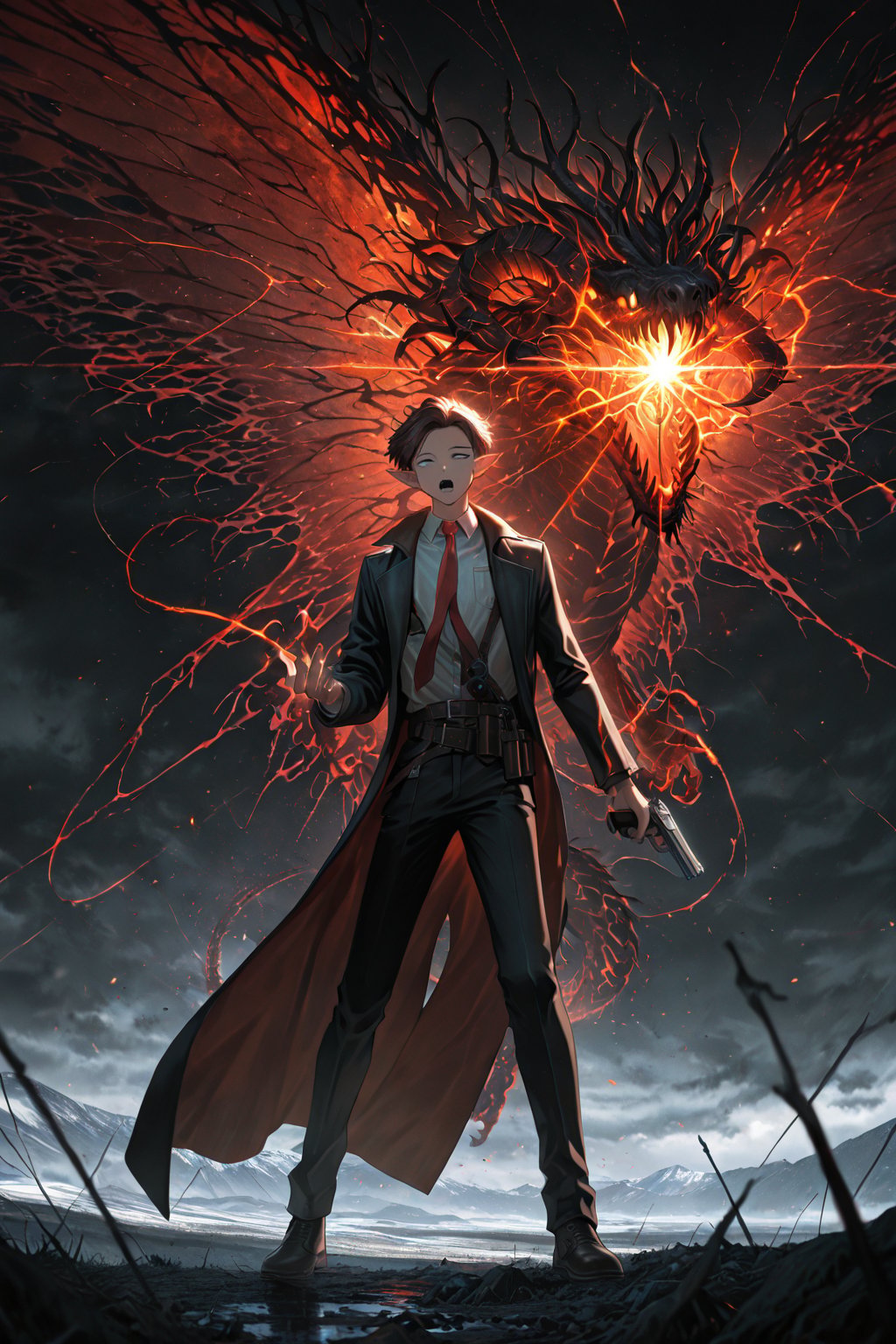 solo,  1 boy,  looking at viewer by user_695654234003276287 on Tensor.Art