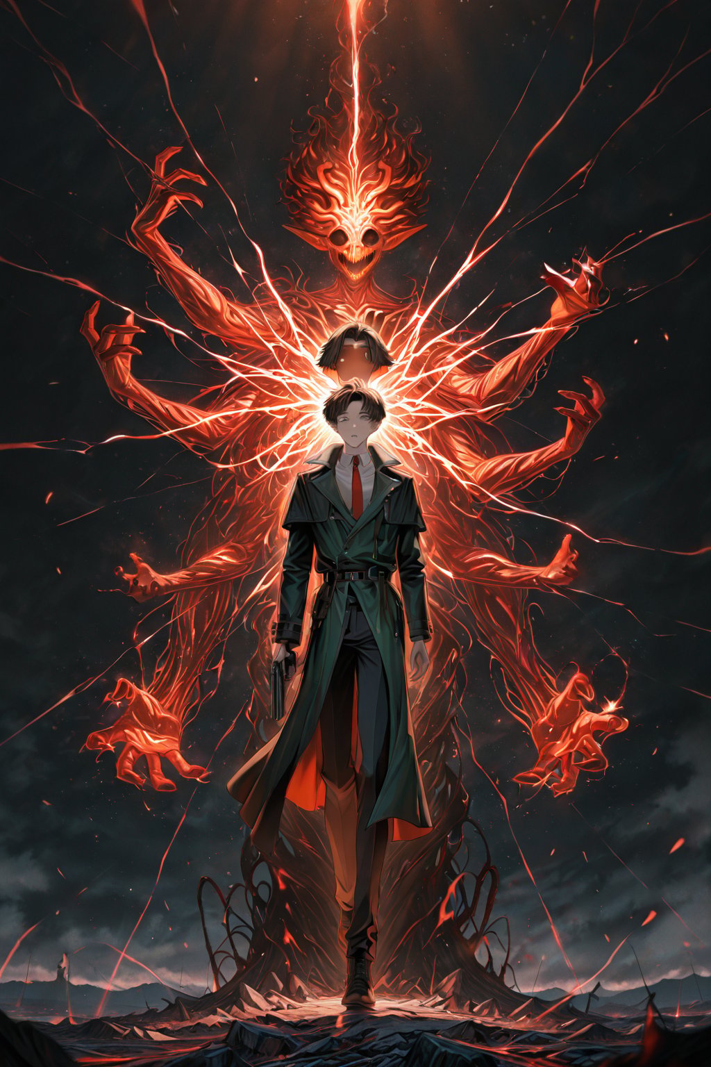 solo,  1 boy,  looking at viewer by user_695654234003276287 on Tensor.Art