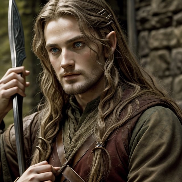 Famous fantasy literary works (Lord of the Rings), Aragorn, Gimli, Legolas