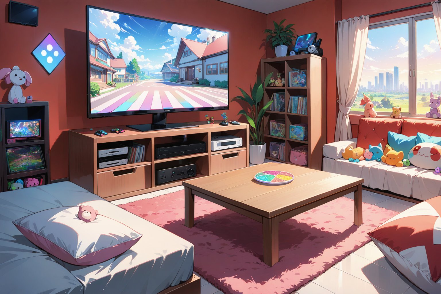 anime background,  modern house,  excellent quality by Geraldine  on Tensor.Art