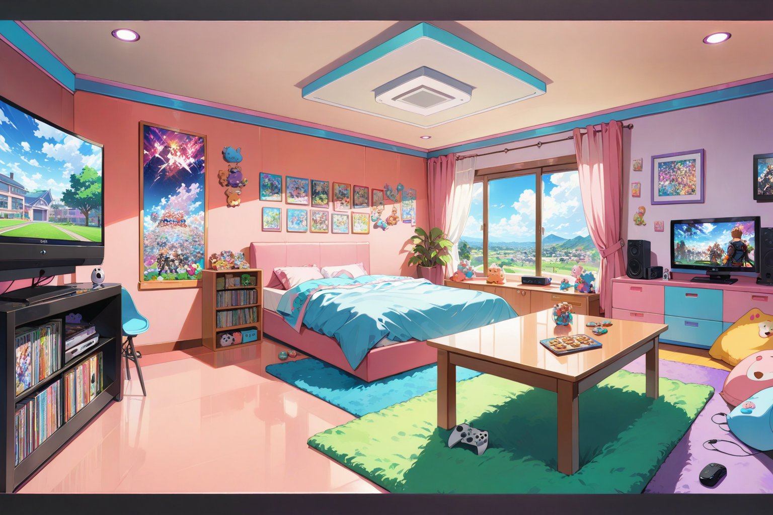 anime background,  modern house,  excellent quality by Geraldine  on Tensor.Art