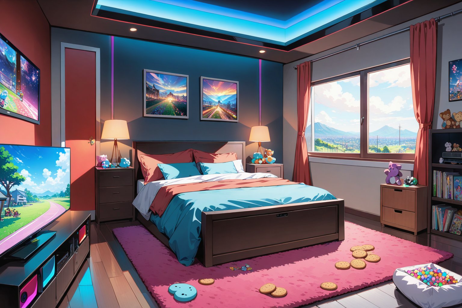 anime background,  modern house,  excellent quality by Geraldine  on Tensor.Art