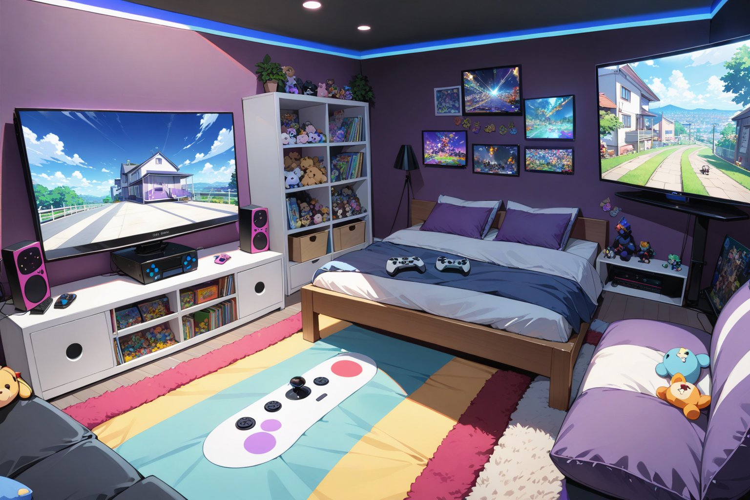 anime background,  modern house,  excellent quality by Geraldine  on Tensor.Art