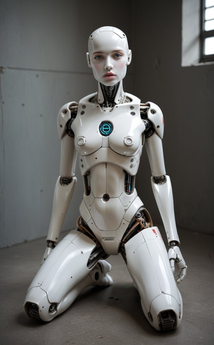 score_9, score_8_up, score_7_up, score_6_up, 
BREAK , 
source_real, raw, photo, realistic,  
BREAK, 

1girl, 1man, lips, kneeling, colored skin, robot, science fiction, android, joints, robot joints, humanoid robot