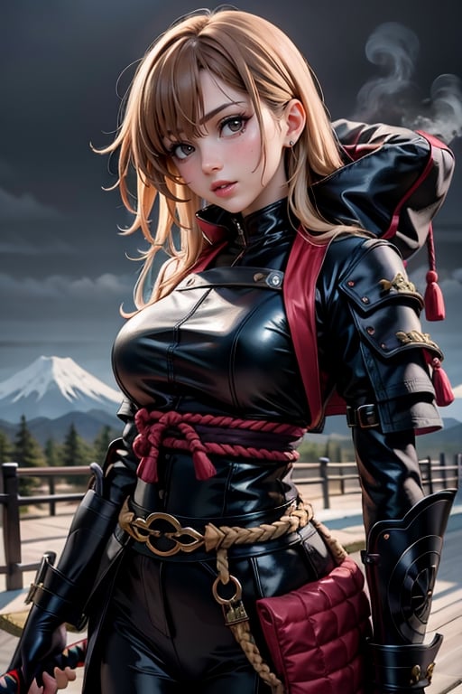 A Ninja,  woman with Mask,  Long hair by Wil bill on Tensor.Art