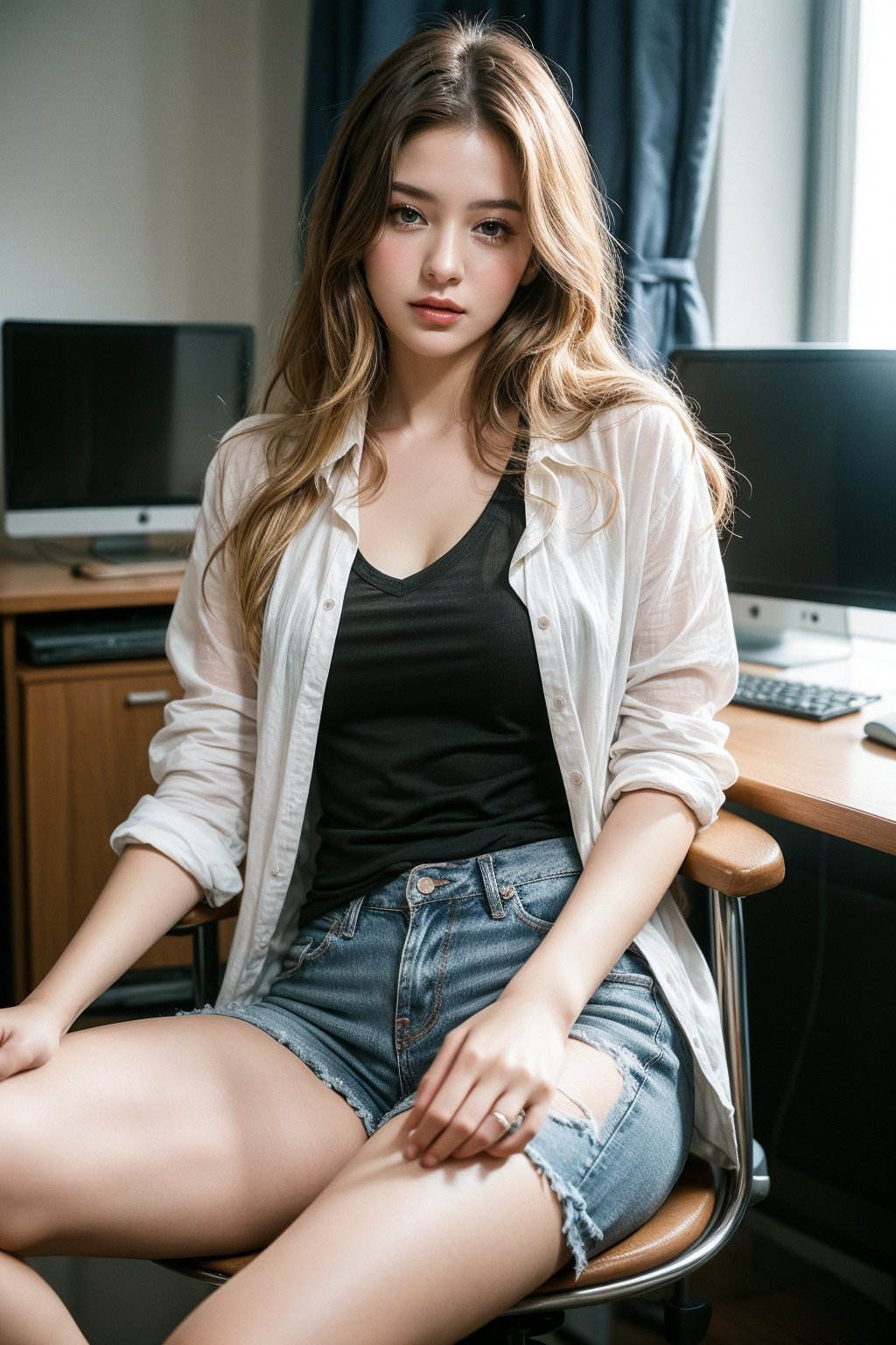 (masterpiece),  1girl,  long hair by Masterpiece II on Tensor.Art