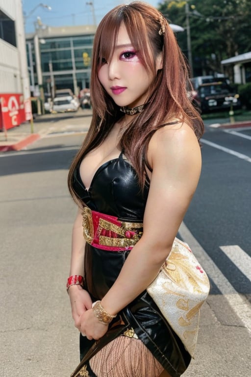 Kairi Sane is a japanese fashion influencer in her 20s,  very detailed fashion girl make up,  fancy dress by FTK24 on Tens...