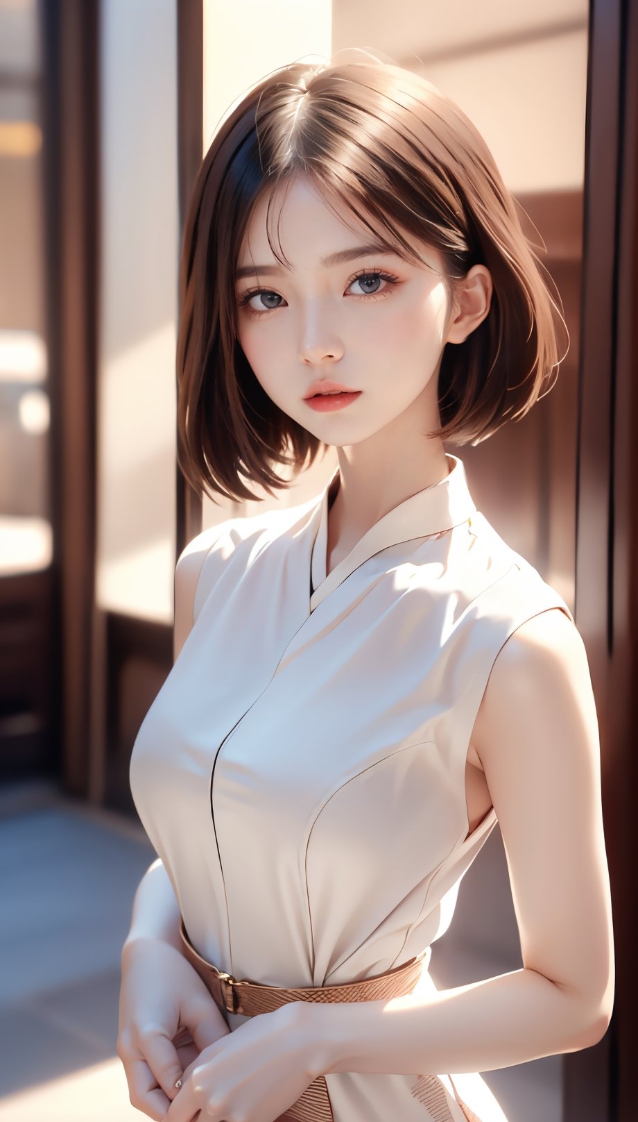 chines girl short hair world style 