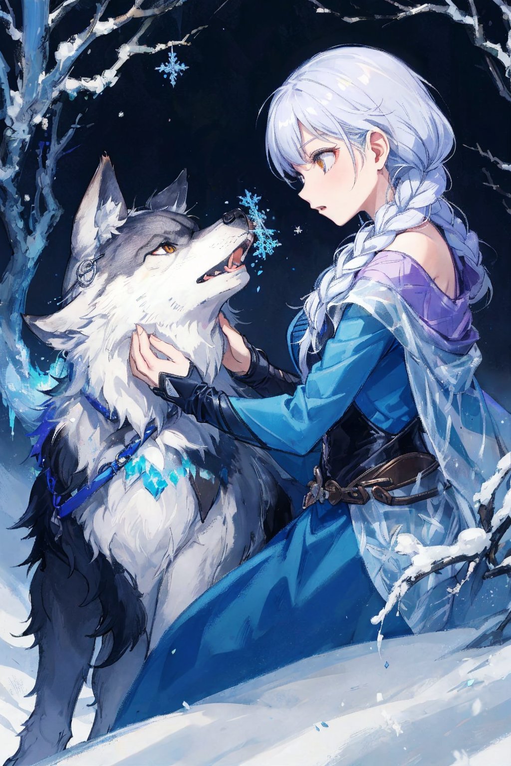 frozen wolf