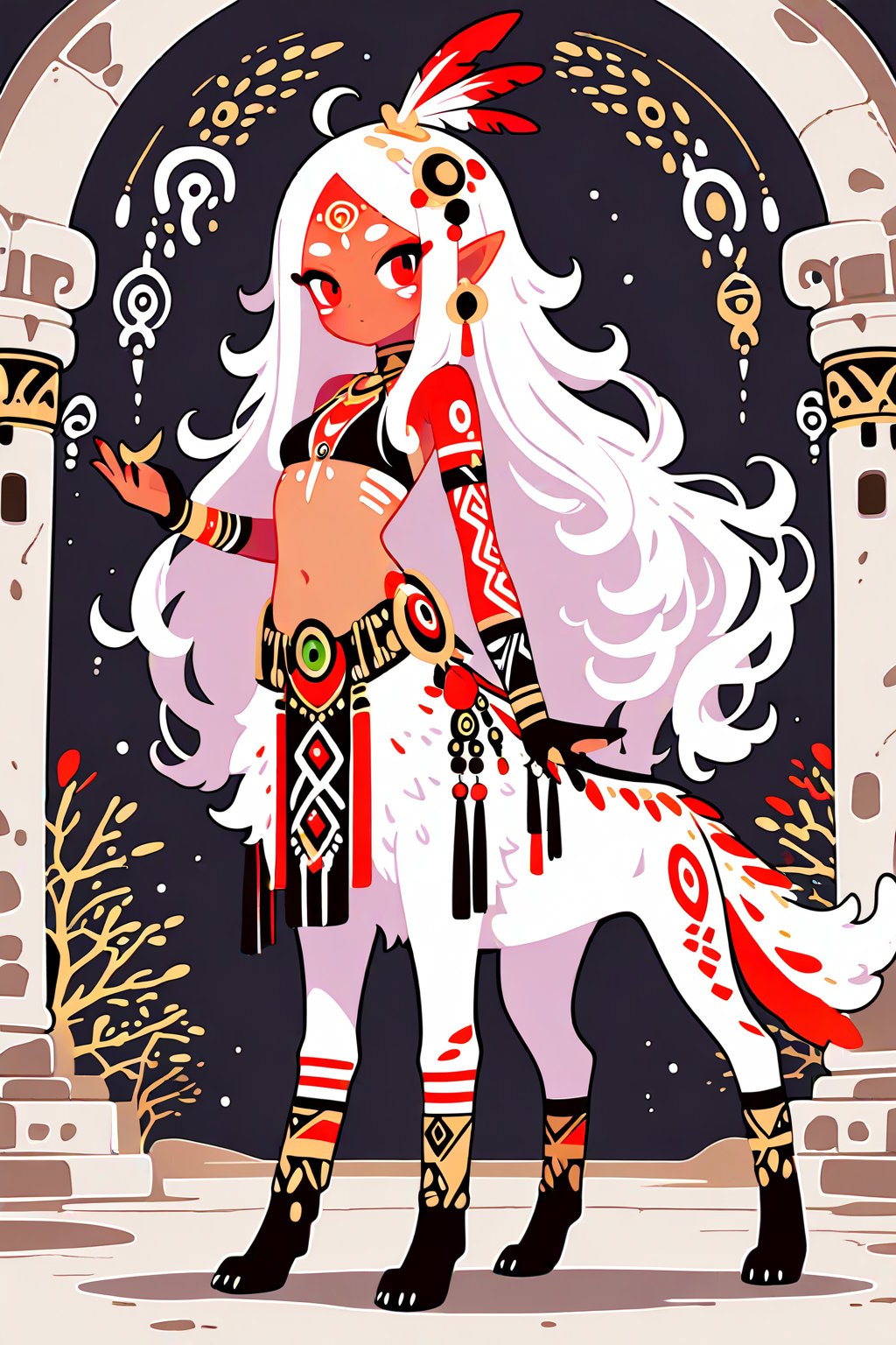 solo,  extremely long hair,  white hair by neko_698743346281239527 on Tensor.Art