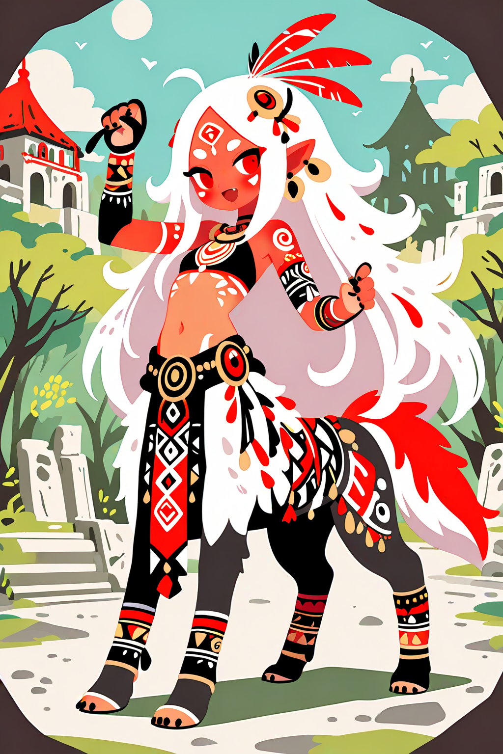 solo,  extremely long hair,  white hair by neko_698743346281239527 on Tensor.Art