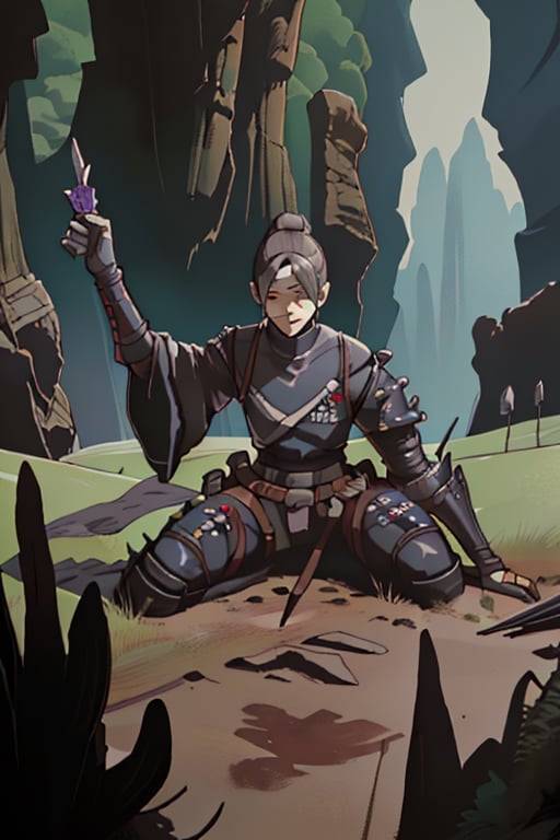 wraith (apex legends), world of apex legends, kunai (foreground) wide landscape, full of life,wrthqrnt772,nodf_lora