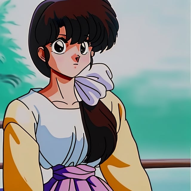 higt quality, (long shot), 1girl,solo,kasumi tendo from ranma 1/2,kasumi