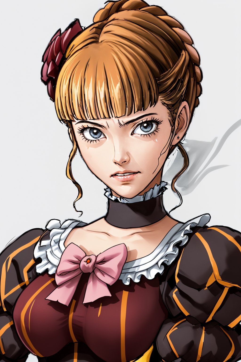 I draw as realistically as possible, portrait of beatrice ((beatrice)) ((umineko)),nyantcha style,beatrice,beatrice1,1girl