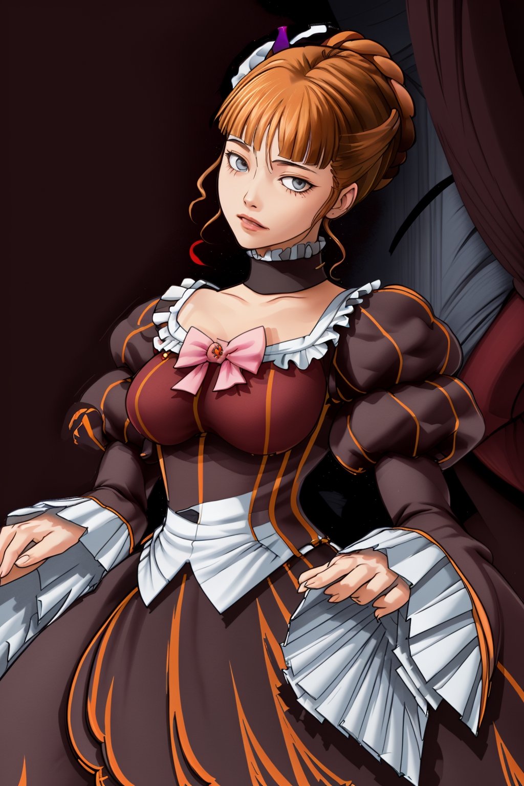 I draw as realistically as possible, portrait of beatrice ((beatrice)) ((umineko)),nyantcha style,beatrice,beatrice1