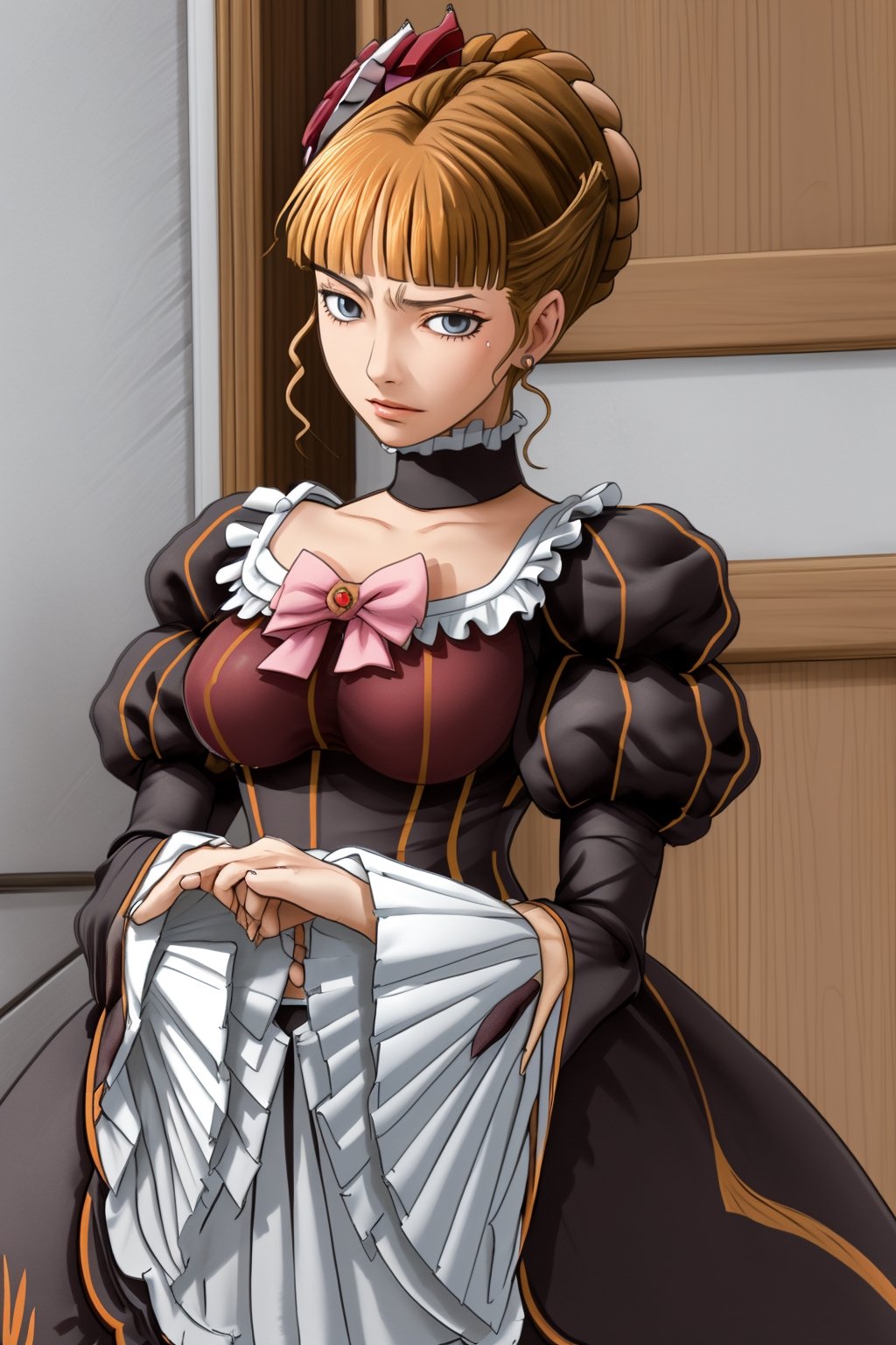 I draw as realistically as possible, portrait of beatrice ((beatrice)) ((umineko)),nyantcha style,beatrice,beatrice1,