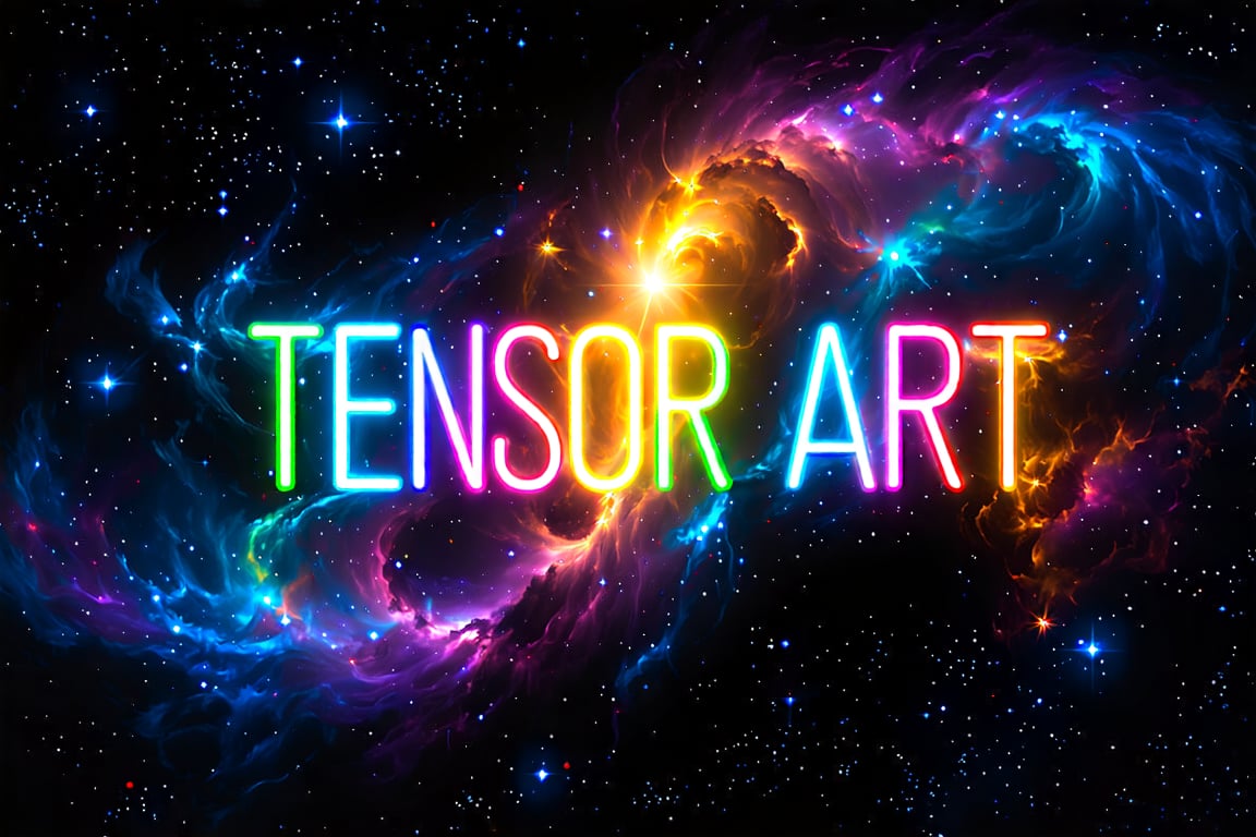 Auroral hues illuminate the vast expanse of space as a distant galaxy cluster unfolds before us. Nebulae tendrils swirl in...