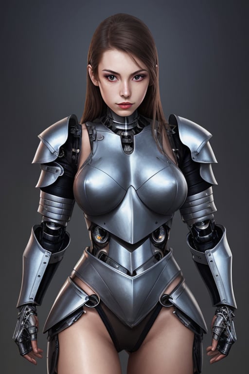 female crystal cyborg. leather armour. by XenWydic on Tensor.Art