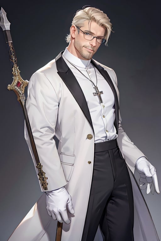 solo male,  Alexander Anderson,  Hellsing by nebulasgard on Tensor.Art