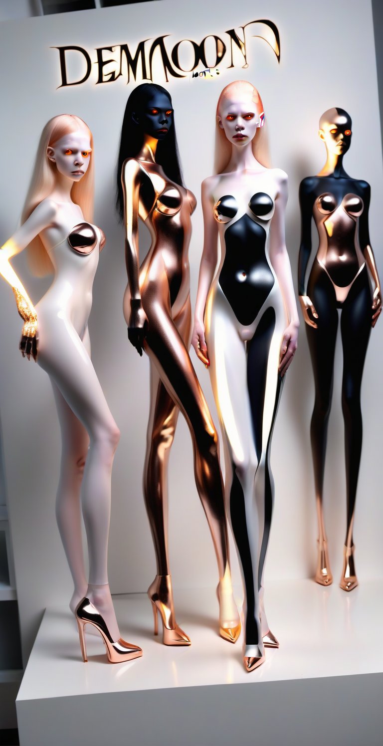 demon models albino,  all in glow,  shine by nebulasgard on Tensor.Art