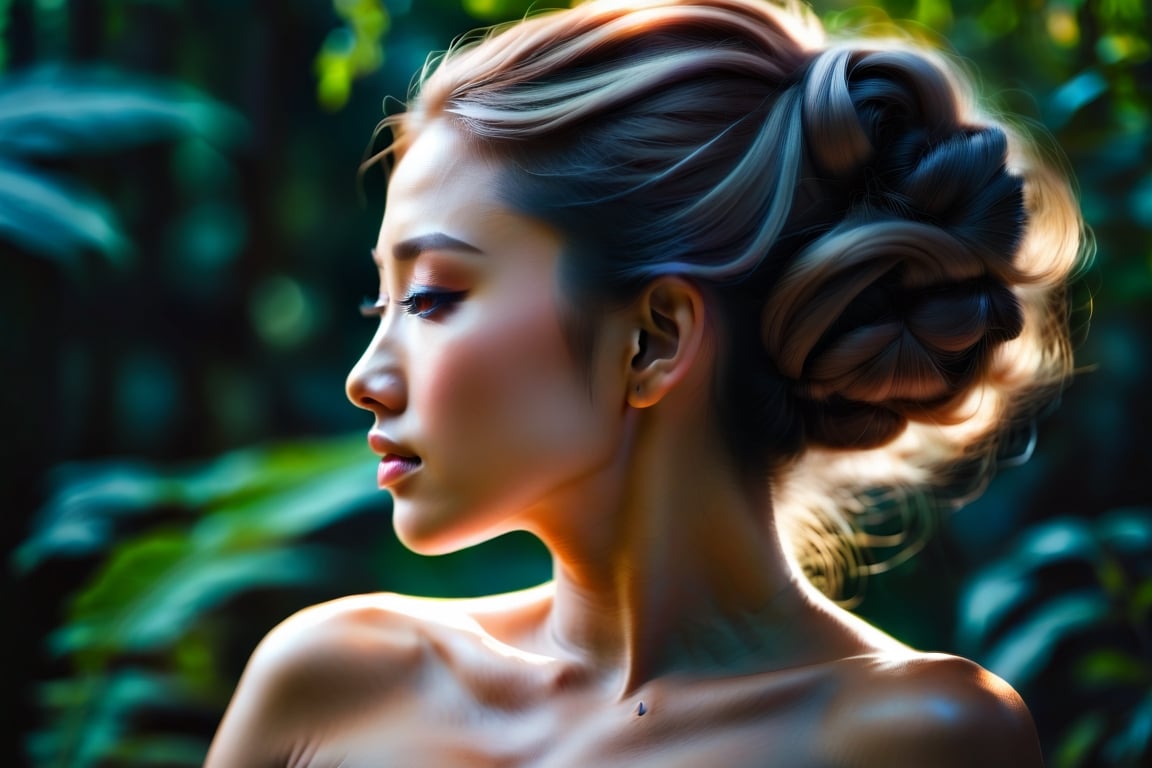 (hi-top fade:1.1), ligth dark theme, soothing tones, muted colors, high contrast, (realistic skin texture, hyperrealism, soft light, sharp),chinatsumura,Detailedface,
a people princes from agartha beautiful and sensual she is, breathtaking, elegant, erotic, aesthetic, she express her deep soul and strength combined with softness and sensuality, enigmatic and exciting, long hair, best quality, masterpiece, ultra realistic, dim light, light rays, 1 girl,ink ,style,1 japanese girl, 8k resolution, huge breasts, big tits,
