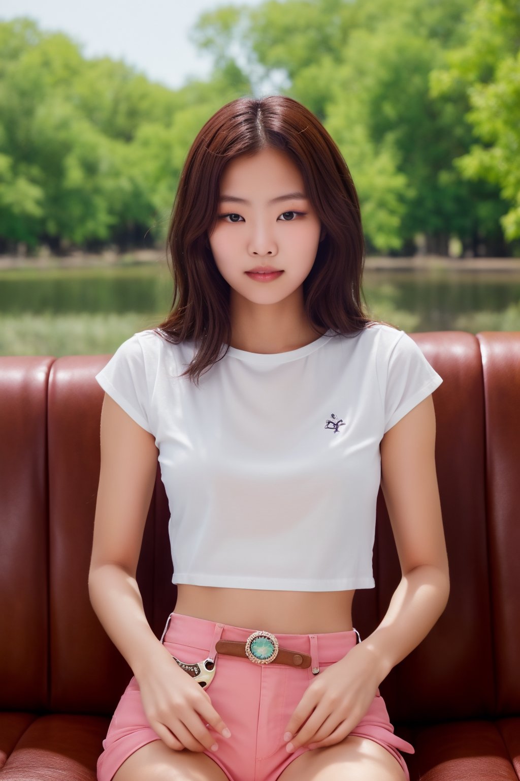 Imagine a breathtaking raw photo image skillfully utilizing the unique characteristics of a single-focus lens to portray t...