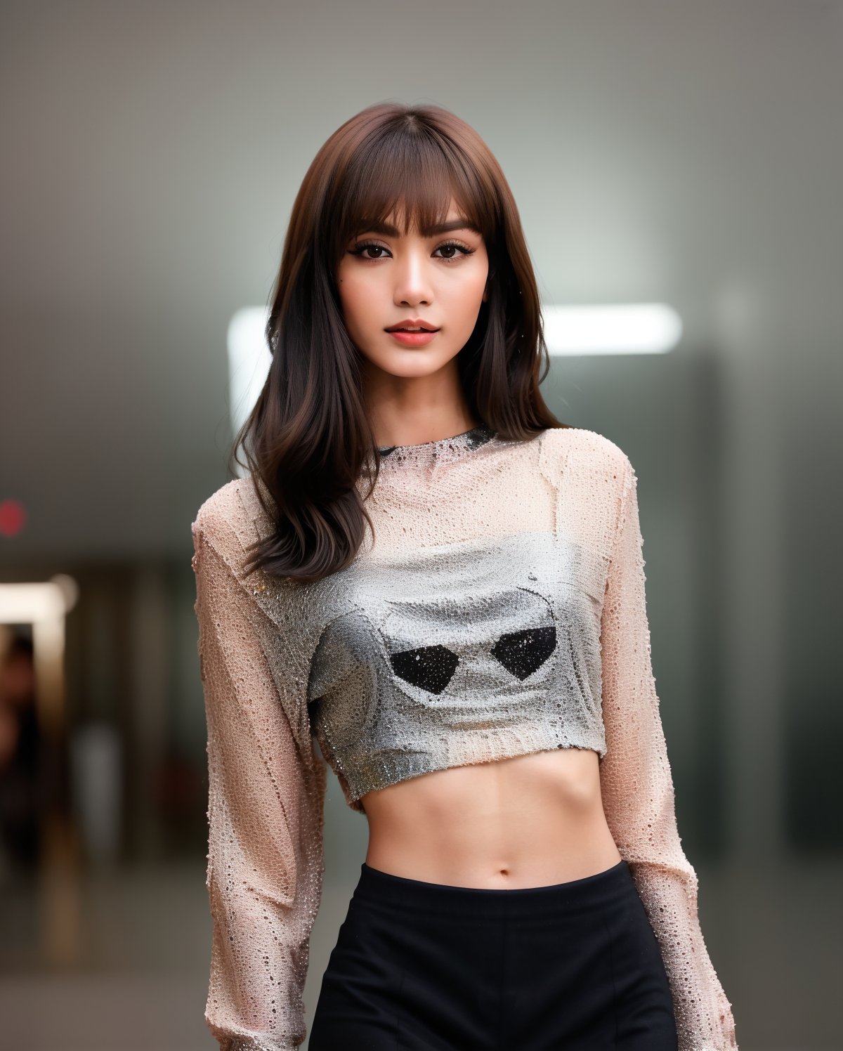Imagine a breathtaking raw photo image skillfully utilizing the unique characteristics of a single-focus lens to portray t...