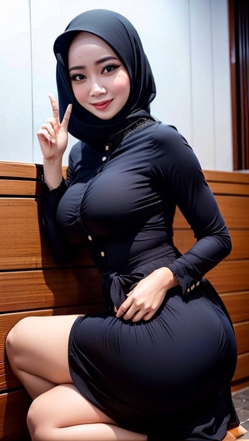 analog,best quality, masterpiece, (photorealistic:1.4), Indonesian,1girl, light smile, stylish hijab and abaya, dramatic lighting, wood, sitting in a toilet, centralized, facing the viewers Talking pose. underwear, bras,  Close-up, 30mm, waist high, full body, thick, big thighs, medium tits, big ass, ahegao face, lewd face, climax face provocative gesture
,hijab,woman