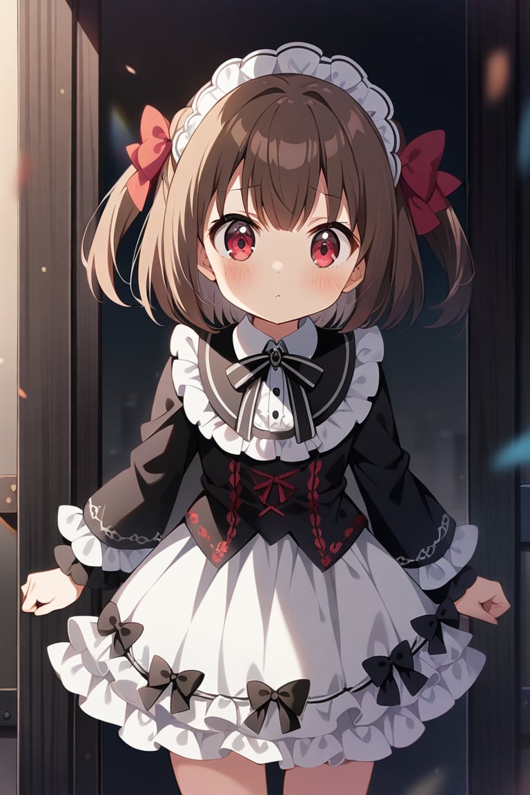 1 Girl,  ((loli)),  dark brown hair by 炒飯 on Tensor.Art